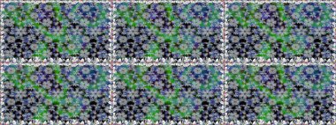 El çizimi dikişsiz sonbahar çiçekleri deseni. Doodle tarzı. Gri renkli çiçekler. Renkli, gri, pürüzsüz desen. Tekstil ve kapak tasarımı için mükemmel.