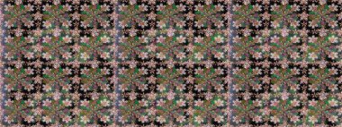 Botanik seamless modeli. Organik öğeleri. Suluboya efekti. Raster desen.