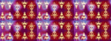 Altın renkli kar taneleri. Raster illüstrasyonu. Yılbaşı Biçimi.