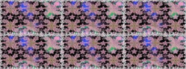 Raster - stok. Tarafsız çiçekli kusursuz desen, suluboya çiçek deseni, sevimli çiçek, duvar kağıdı, kart veya kumaş için fayanslı.