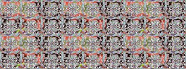 Düz Çiçek Elementleri Tasarımı. Renkli Bahar Temalı Kusursuz Arkaplan. Raster kusursuz. Güzel kumaş deseni. Çiçek deseni.