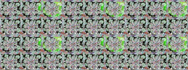 Tarafsız renklerde çiçekler. Raster illüstrasyonunda kusursuz çiçek deseni.