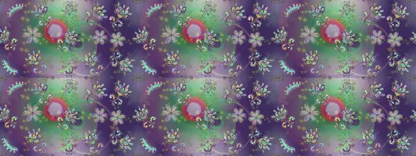 Sevimli çiçek desenli küçük çiçek. Raster resim. Sorunsuz.