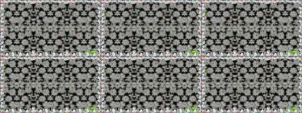 Raster Henna tarzı. Etnik Mandala havlusu. Sınır Kızılderili çiçekli paisley patten. Kusursuz süs izi. Tebrik kartı arkaplanı, boyama kitabı, arkaplan, tekstil için kullanılabilir.