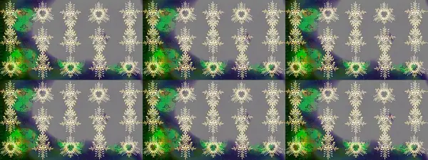 Raster illüstrasyonu. Kar taneleri deseni. Kar tanesi süsleme deseni. Kar taneleri arka planda. Renkli arkaplanda izole edilmiş kar tanelerinin düz tasarımı.