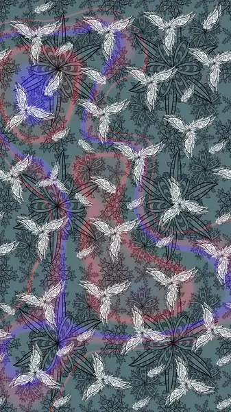 Sabıka fotoğraflarında, bebek kıyafetlerinde, duvar kâğıtlarında, paket kutularında falan kullanılabilir. Zarif, parlak ve tarafsız çiçek deseni tasarımı.