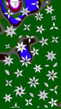 Raster illüstrasyonu. Küçük çaplı çiçeklerdeki basit şirin desenler. Tekstil veya kitap kapakları, imalat, duvar kağıtları, baskı, hediye paketi ve yapıştırma kitabı için çiçek eskiz geçmişi.