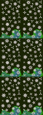 Renkli desenli eskiz deseni, gri çiçekler ve dekoratif elementlerle. Eskiz geçmişi. Raster illüstrasyonu. Kumaş, tekstil, duvar kağıdı baskısı için. Antika retro tarzı.