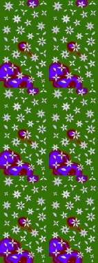 Raster Hip kumaş deseni. Eskiz Vintage Çiçek Deseni.