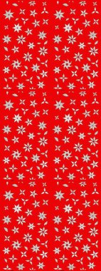 Renkli kırmızı çizim kalıbı. Doodle tarzı. Kırmızı renkte çiçekler. Tekstil ve kapak tasarımı için mükemmel. Elle çizilmiş sonbahar çiçeği deseni..