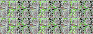 Raster illüstrasyonu. Güzel karalama çiçekleri olan kusursuz çiçek desenleri. Güzel kumaş deseni. Küçük çiçekte sevimli çiçek deseni var..