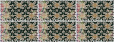 Düz Çiçek Elementleri Tasarımı. Gri renkli çiçekler. Çiçekle kusursuz desen. Renkli Bahar Teması Kusursuz Arkaplan.