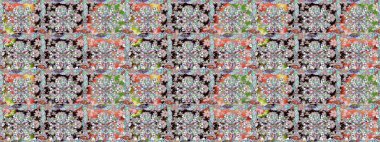 Rustik chic. Liberty stili millefleurs. Tekstil, duvar kağıdı, kapakları, yüzey, baskı, hediye paketi, scrapbooking, Dekupaj için çiçek çayır arka plan. Sorunsuz halk desende küçük kır çiçekleri.