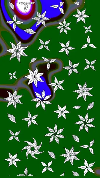 Raster illüstrasyonu. Küçük çaplı çiçeklerdeki basit şirin desenler. Tekstil veya kitap kapakları, imalat, duvar kağıtları, baskı, hediye paketi ve yapıştırma kitabı için çiçek eskiz geçmişi.