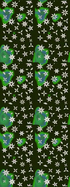 Üzerinde gelincikler ve vadi zambakları olan renkli çiçek desenli nakış deseni. Tekstil tasarımı için gri renkli geleneksel halk çiçekleri buketi.