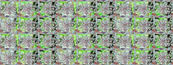 Raster illüstrasyonu. Güzel karalama çiçekleri olan kusursuz çiçek desenleri. Güzel kumaş deseni. Küçük çiçekte sevimli çiçek deseni var..