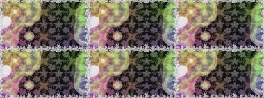 Süslü, dikişsiz, soyut çiçeklerle süslenmiş. Çiçek deseni duvar kağıdı, desen dolguları ve web sayfası arka planı için kullanılabilir. Şekillendirilmiş çiçeklerle kusursuz desen.