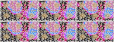 Antika altın tekrarlanabilir duvar kağıdı. Gri renklerdeki altın element. Damask pürüzsüz yineleme kalıbı. Barok tarzında altın çiçekli süs..