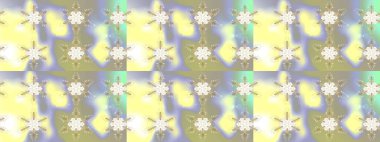 Renkli arka planda izole tatlı kar taneleri. Raster illüstrasyonu. Güzel kar tanesi ikonu. Web için güzel kar tanesi simgesinin basit gösterimi.