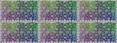 Tekstil, kumaş, kapaklar, duvar kağıtları, baskı, naylon, yapıştırma, örgü, dekupaj için çiçeksiz arkaplan. Küçük gri çiçekli oldukça eski bir besin torbası deseni. Millefleurlar.