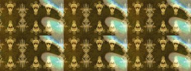 Eskiz arkaplan modeli. Suluboya, elle çizilmiş. Vadinin çiçekleri kahverengi, nötr ve sarı renklerde. Raster - stok.