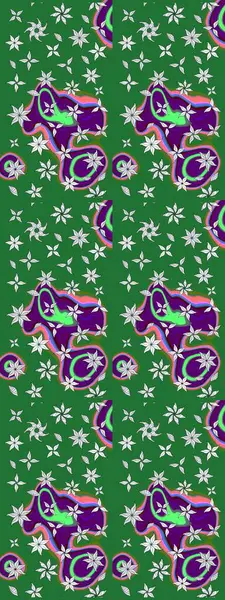 Fantezi çiçekli eskiz deseni, doğal duvar kağıdı, çiçek desenli kıvrım çizimi. Paisley el çizimi elementler. Ev dekoru.