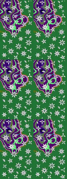 Organik motif arka planı. Çizim kalıbı. Raster illüstrasyonu. Ultraviyole kumaş deseni.