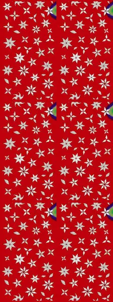 Raster illüstrasyonu. Kıvırcık, parlak örgü. Güzel, parlak, pürüzsüz kumaş, tuval. Desen, çizim, çiçek sınırı. Eski moda arka plan. Çiçeklerin çelengi.