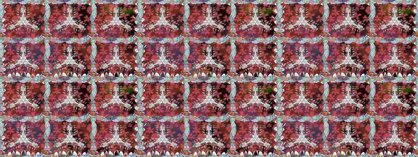 Çiçekli karalama şeklinde Raster çiçek deseni. Raster illüstrasyonu. Yumuşak, bahar çiçekleri kahverengi renklerde.