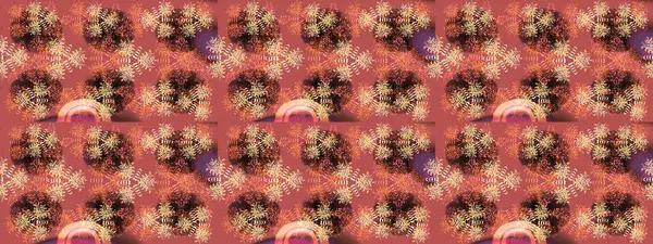 Kar Tanesi Raster illüstrasyonu. Kar Tanesi Simgesi. Pembe, kahverengi ve turuncu renklerde izole edilmiş. Kış kar taneleri.