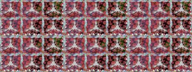 Kızılderili desenli desenli desenli şal deseni. Tekstil, tebrik kartı, boyama kitabı, telefon kılıfı baskısı için kullanılabilir. Etnik Mandala süsü. Raster Henna dövme stili.