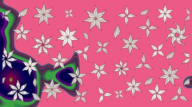 Anti-stres için soyut örnek sayfası. Raster illüstrasyonu. Pembe renklerde.