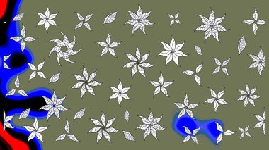 Manzaralı çiçek deseni. Çiçek kompozisyonu, el boyası, hassas şablon. Üst manzara, yumuşak yeşil renk tarzı. Sevgililer günü ve tebrik kartı konsepti için şık bir davet.