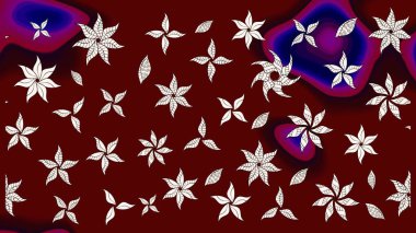 Kırmızı renkte manzaralı çiçek deseni. Çiçek kompozisyonu, el boyası, hassas şablon. Üst manzara, yumuşak stil. Sevgililer günü ve tebrik kartı konsepti için şık bir davet.