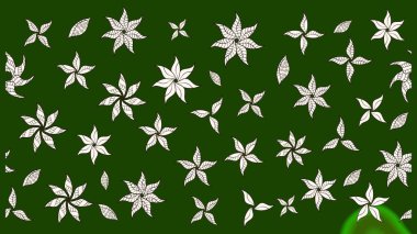 Çiçekler yeşile. Eskiz arkaplan modeli. Suluboya, elle çizilmiş. Raster stoku.