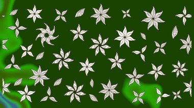 Bahar çiçekleriyle güzel bir çiçek deseni çizmişsin. Güzel kumaş deseni. Raster illüstrasyonu.