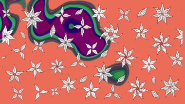 Küçük çaplı çiçeklerdeki basit şirin desenler. Tekstil veya kitap kapakları, imalat, duvar kağıtları, baskı, hediye paketi ve yapıştırma kitabı için çiçek eskizi geçmişi. Raster illüstrasyonu.