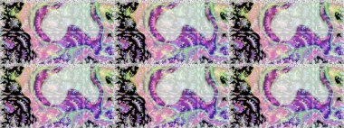 Raster illüstrasyonu. Kusursuz çiçek deseni. Tarafsız renklerde Asyalı tekstil.