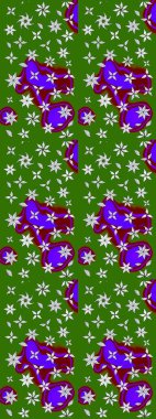 Raster. Eski usul. Raster illüstrasyonu. Eskiz geçmişi. Kumaş, tekstil, duvar kağıdı baskısı için. Tomurcukları çiçekli sevimli çiçek deseni..