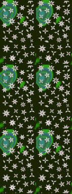 Çizim çiçek deseni duvar kağıdı, web sitesi arka planı, ambalaj kağıdı, davetiye, broşür, afiş veya web sitesi için kullanılabilir. El çizimi Raster çizimi. Parlak elementlerin.