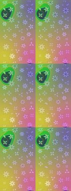 Küçük çiçekte güzel bir desen. Küçük renkli çiçekler. Robot resim. Motley illüstrasyonu. Çiçekli bahar çiçekleri. Moda baskıları için zarif bir şablon.