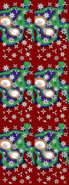 Zentangle soyut çiçekleri. Karalama çiçeği. Raster illüstrasyonu. Güzel kumaş deseni. Renkli Bahar Teması eskiz kalıbı. Düz Çiçek Elementleri Tasarımı.