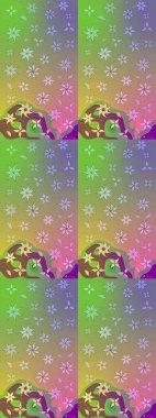 Zarif, parlak ve nötr çiçek desenli tasarım. Sabıka fotoğraflarında, bebek kıyafetlerinde, duvar kâğıtlarında, paket kutularında falan kullanılabilir. Raster..