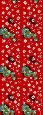 Suluboya çizim kalıbı. Dekorasyon ve tasarım için güzel bir desen. Moda baskısı. Çiçeğin suluboya çizimlerinin mükemmel deseni. Eski model. Raster illüstrasyonu.