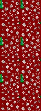 Şirin çiçekler. Çizgi çizimi kalıbı. Raster Moda kumaş deseni.