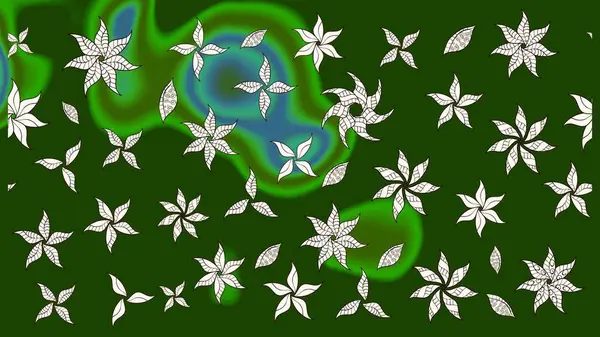 Küçük çaplı çiçeklerdeki basit şirin desenler. Tekstil veya kitap kapakları, imalat, duvar kağıtları, baskı, hediye paketi ve yapıştırma kitabı için çiçek eskizi geçmişi. Raster illüstrasyonu.