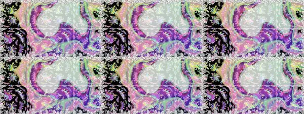 Raster illüstrasyonu. Kusursuz çiçek deseni. Tarafsız renklerde Asyalı tekstil.