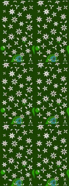 Parmak izi, kumaş, duvar kâğıdı, tekstil için raster dokusu. Renkli grunge soyut arkaplanı koloyeşil çiçeklerle süslüyor. Nakış desenli çiçek deseni..