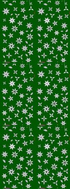 Çiçekli çiçek deseni, suluboya. Yeşil renkli çiçekler. Renkli Bahar Teması eskiz kalıbı. Düz Çiçek Elementleri Tasarımı. Raster illüstrasyonu.