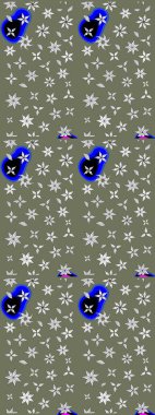 Çiçek deseni. Flower eskiz arka planı. Şatafatlı bahar bahçesi dokusu. Raster illüstrasyonu.